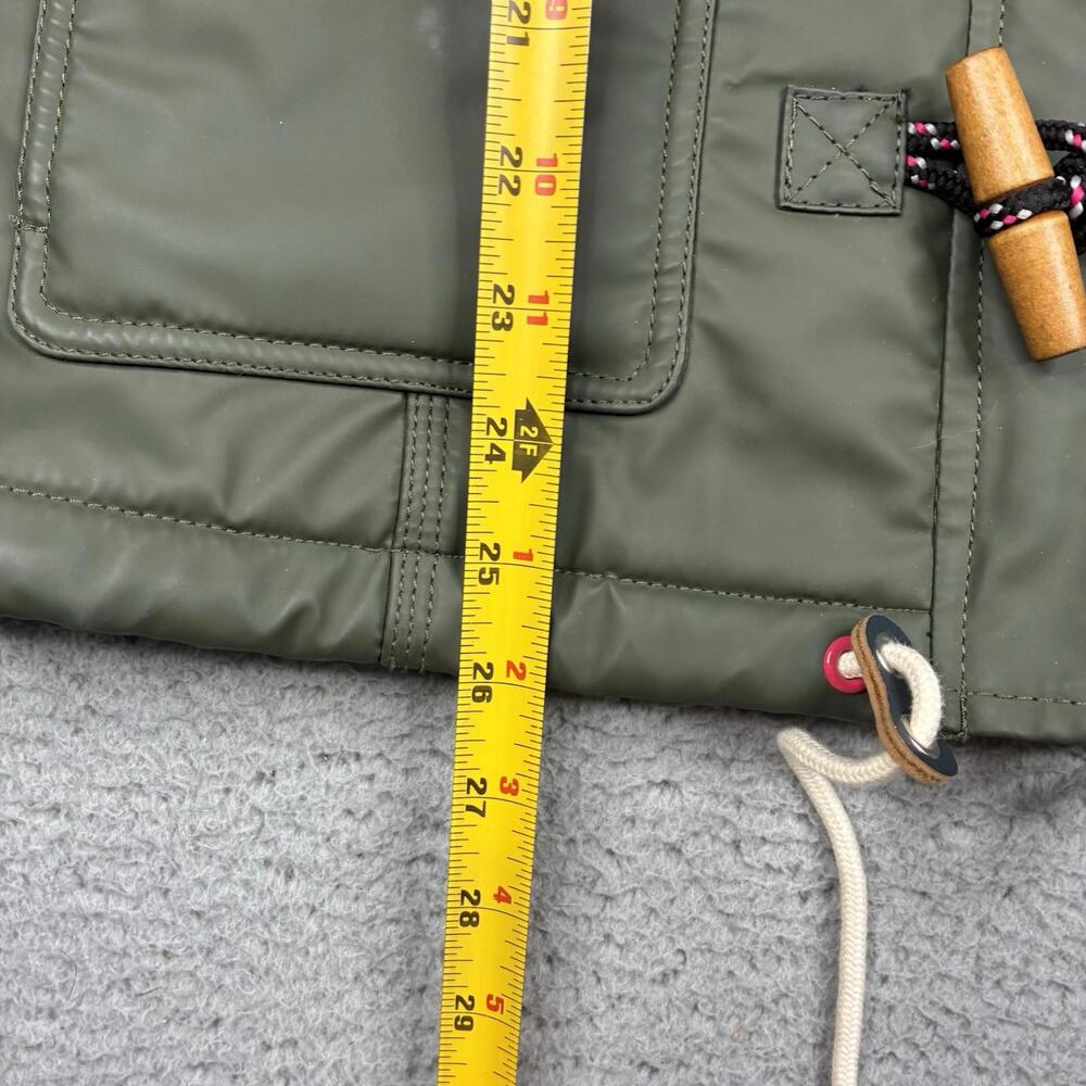 Superdry Green Toggle Duffle Jacket Women's Small Hooded Lined Utility Coat - Picture 6 of 15